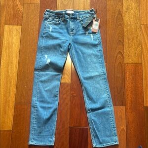 Stylish Blue Distressed Jeans